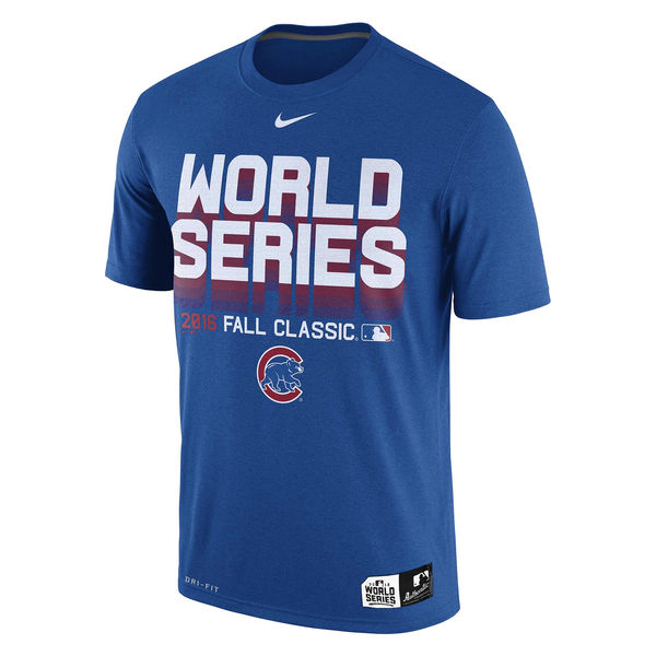 Men's Chicago Cubs Nike Royal 2016 World Series Bound Authentic Collection Legend Performance T-Shirt