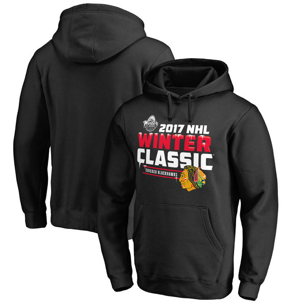Chicago Blackhawks 2017 Winter Classic Ice Cold Pullover Hoodie Black
