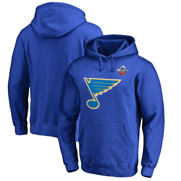 St. Louis Blues 2017 NHL Winter Classic Logo Big & Tall Pullover Hoodie Royal