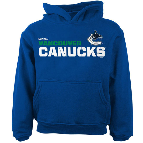 Vancouver Canucks Reebok Toddler Clean Cut Pullover Hoodie Blue