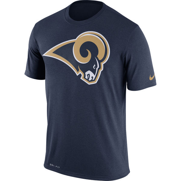 Los Angeles Rams Nike Legend Logo Essential 3 Performance T-Shirt Navy