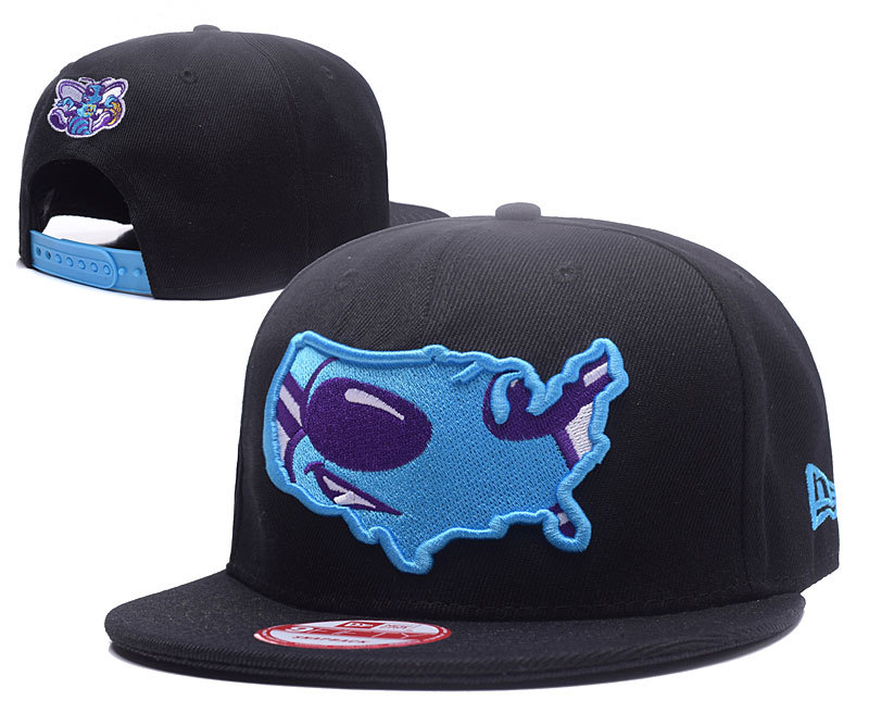 Hornets Team Logo Black Adjustable Hat GS