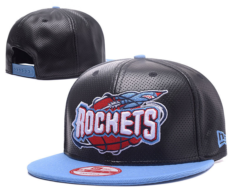 Rockets Team Logo Black Adjustable Hat GS