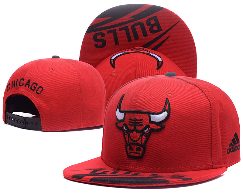 Bulls Fresh Logo Red Adjustable Hat YS