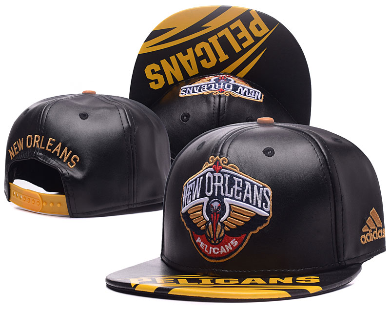 Pelicans Fresh Logo Black Adjustable Hat YS
