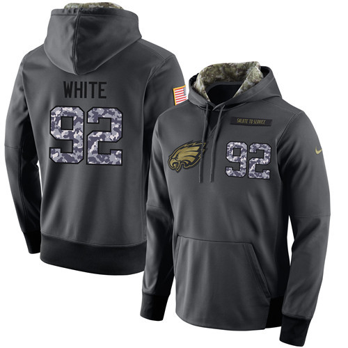 Nike Eagles 92 Reggie White Anthracite Salute to Service Pullover Hoodie
