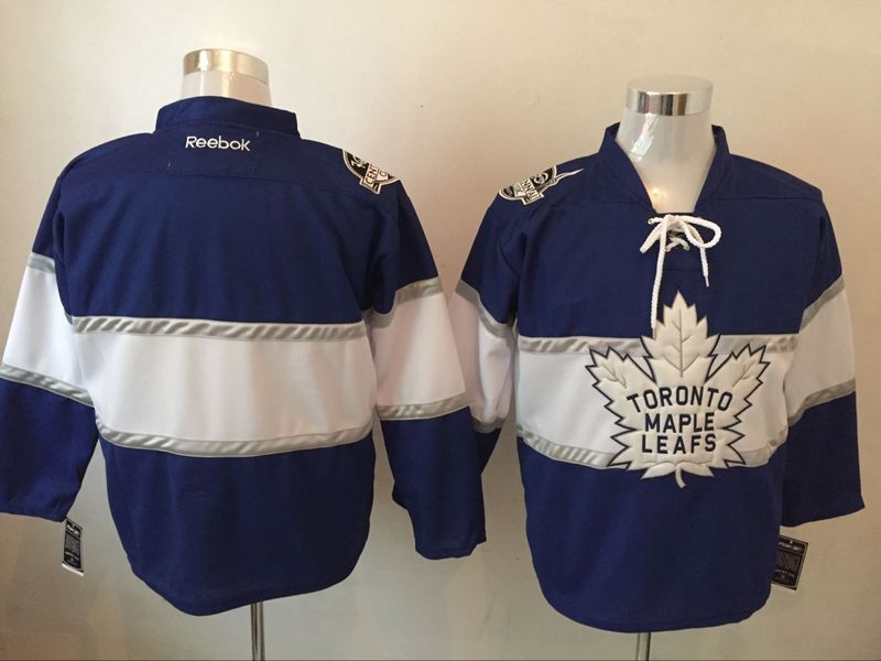 Maple Leafs Blank Blue 2017 Centennial Classic Reebok Jersey