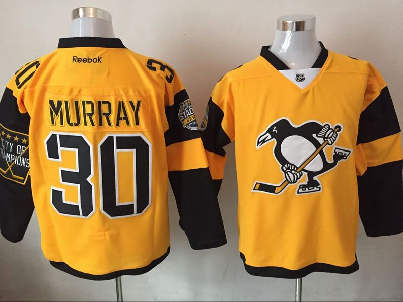 Penguins 30 Matt Murray Gold 2017 Stadium Series Reebok Jersey
