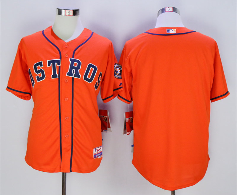 Astros Blank Orange Cool Base Jersey