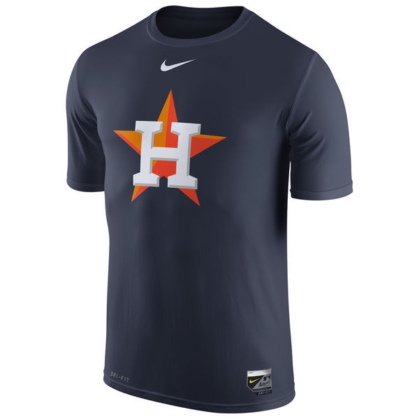 Nike Astros Fresh Logo Navy Men's Short Sleeve T-Shirt