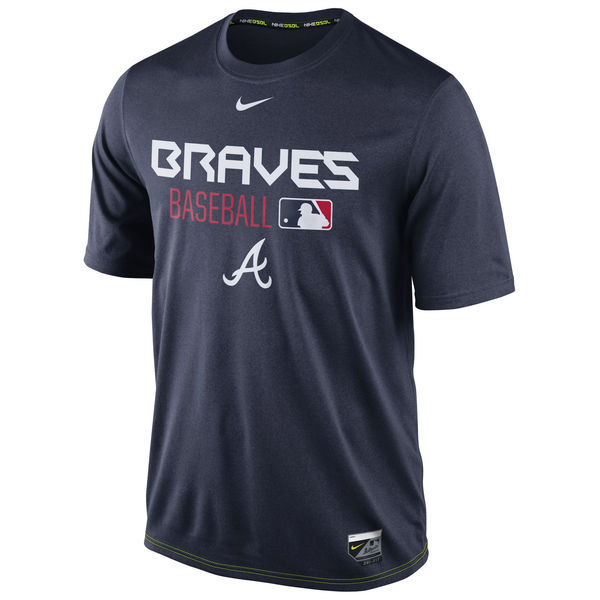 Nike Braves Navy Men's Short Sleeve T-Shirt