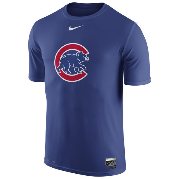 Nike Cubs Fresh Logo Blue Men's Short Sleeve T-Shirt