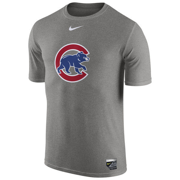 Nike Cubs Fresh Logo Grey Men's Short Sleeve T-Shirt