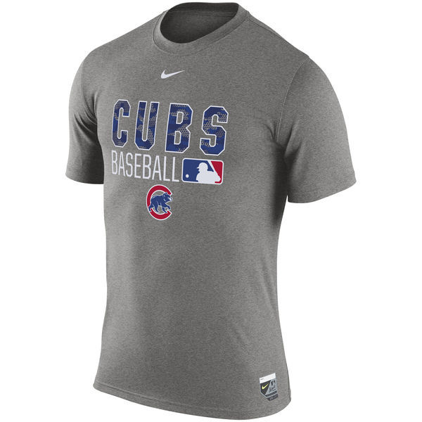 Nike Cubs Grey Men's Short Sleeve T-Shirt
