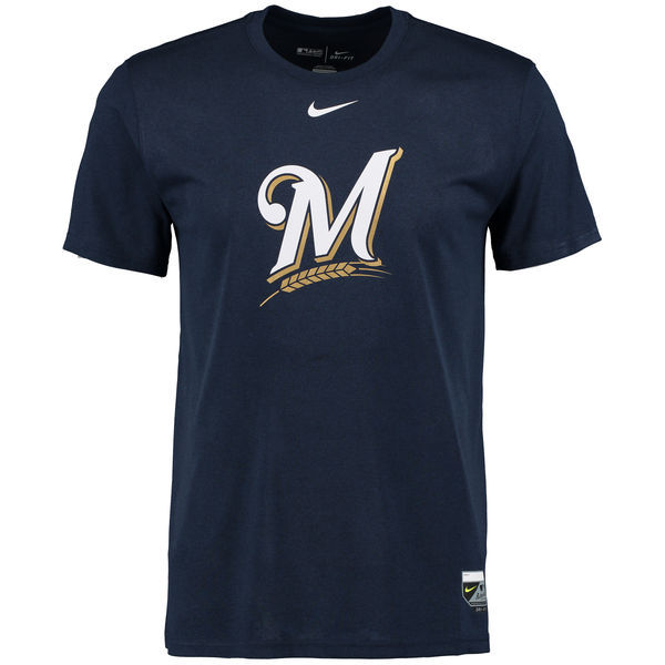 Nike Marlins Fresh Logo Navy Men's Short Sleeve T-Shirt