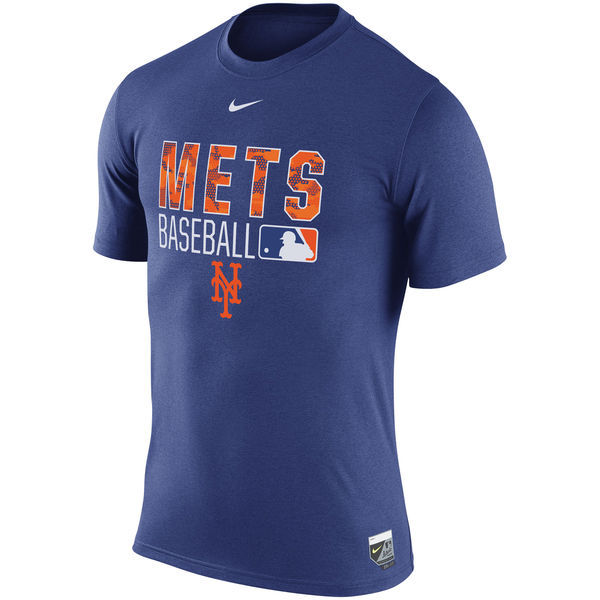 Nike Mets Blue Men's Short Sleeve T-Shirt