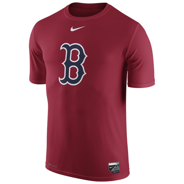 Nike Red Sox Fresh Logo Red Men's Short Sleeve T-Shirt