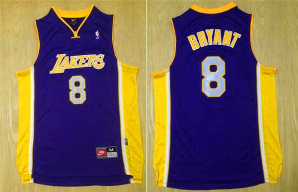 Lakers 8 Kobe Bryant Purple Swingman Jersey