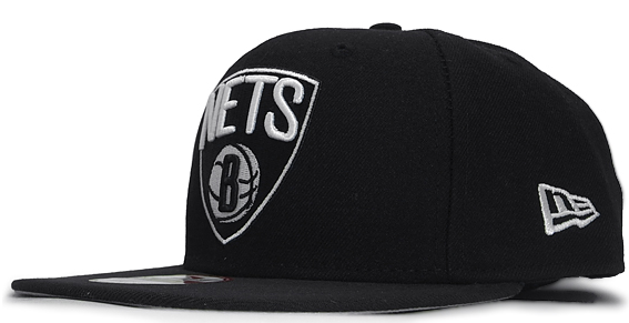 Nets Black Adjustable Hat GF