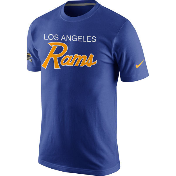 Nike Los Angeles Rams Blue Short Sleeve Men's T-Shirt
