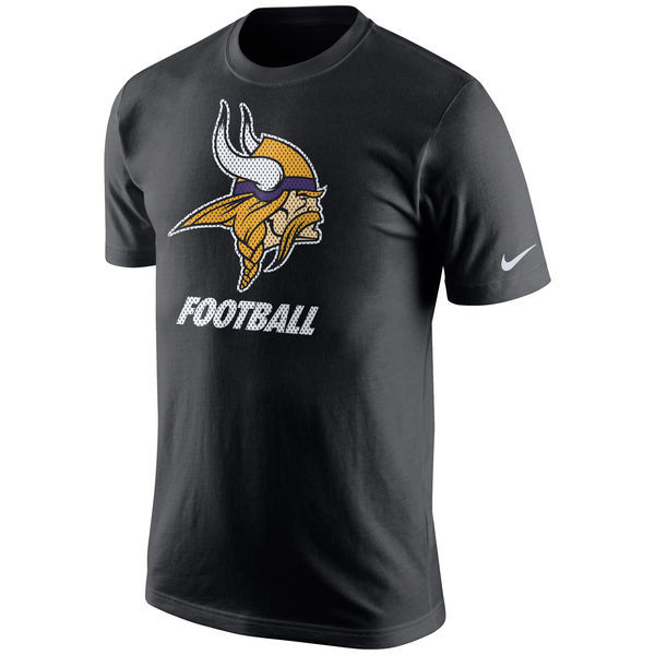 Nike Minnesota Vikings Black Short Sleeve Men's T-Shirt