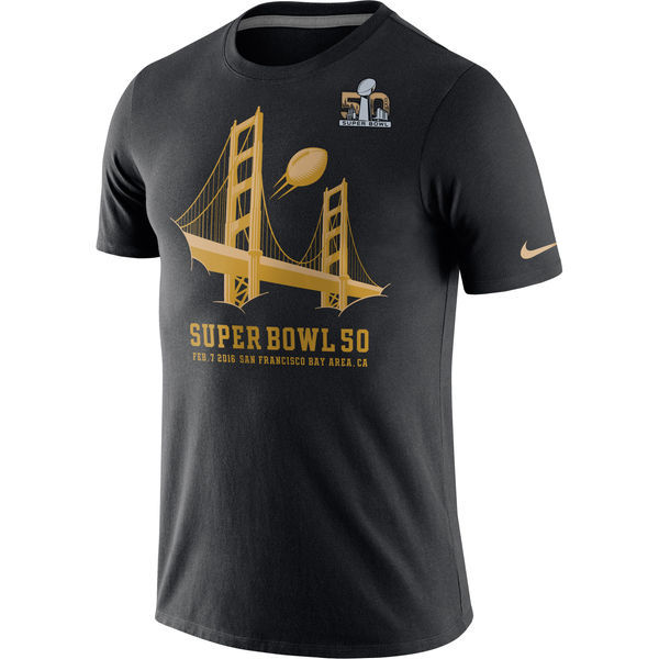 Nike NFL Black Super Bowl 50 Short Sleeve Jersey