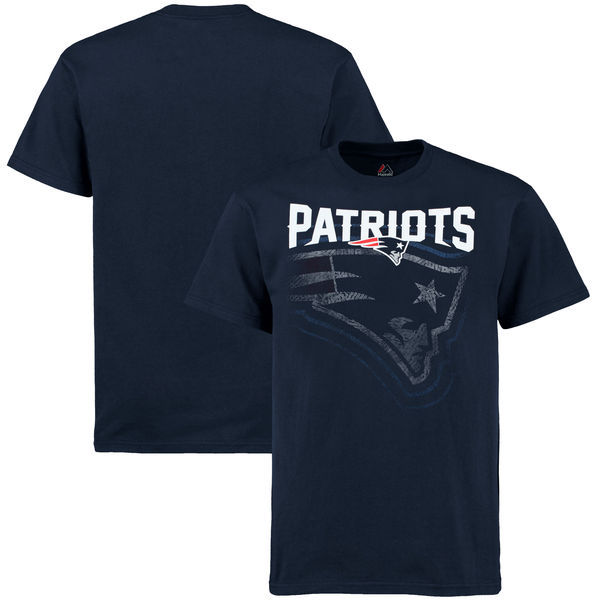 Nike New England Patriots Blue Short Sleeve Men's T-Shirt