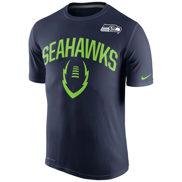 Nike Seattle Seahawks Blue Short Sleeve Men's T-Shirt