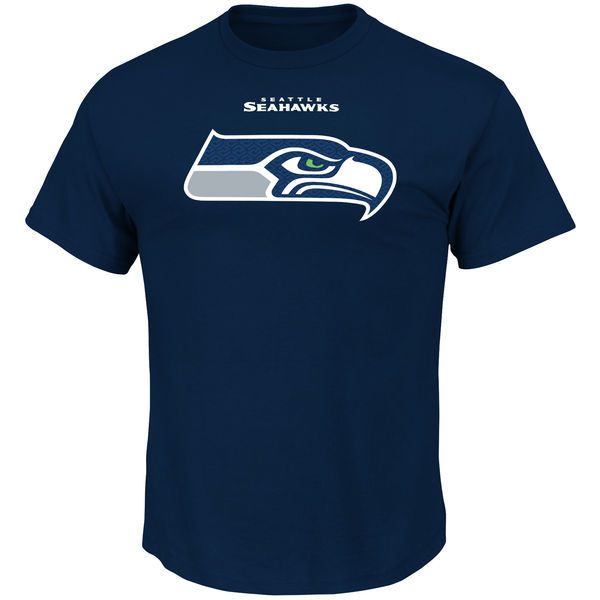Nike Seattle Seahawks Blue Short Sleeve Men's T-Shirt02