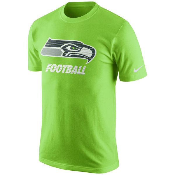 Nike Seattle Seahawks Green Short Sleeve Men's T-Shirt