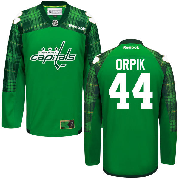 Capitals 44 Brooks Orpik Green St. Patrick's Day Reebok Jersey