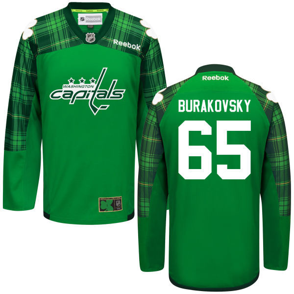 Capitals 65 Andre Burakovsky Green St. Patrick's Day Reebok Jersey