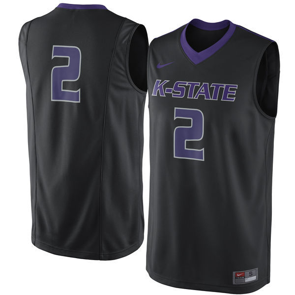 Nike Kansas State #2 Black Basketball College Jersey