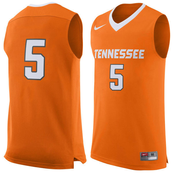 Nike Tennessee Volunteers #5 Orange Basketball College Jersey