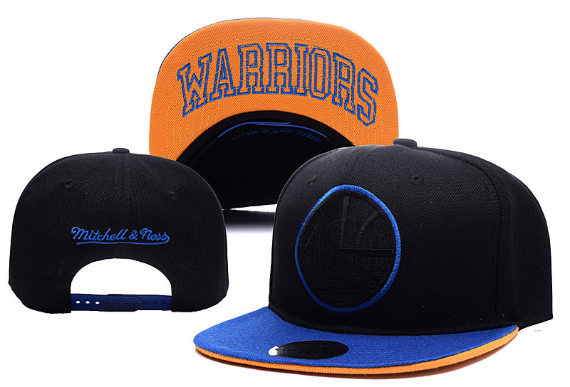 Warriors Team Logo Black Adjustable Hat YD