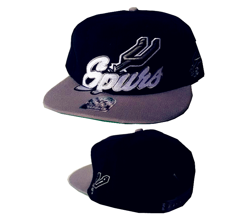 Spurs Black Adjustable Hat GF