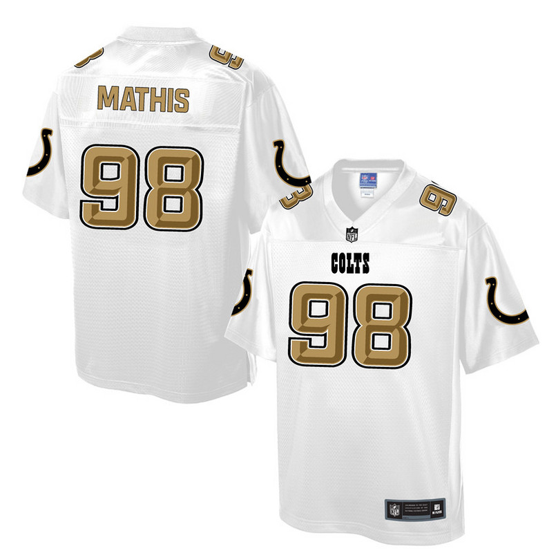 Nike Colts 98 Robert Mathis White Pro Line Elite Jersey