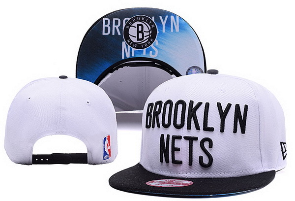 Nets Team Logo White Adjustable Hat