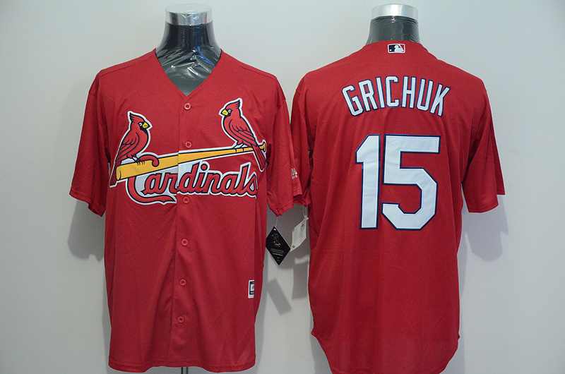 Cardinals 15 Randal Grichuk Red New Cool Base Jersey