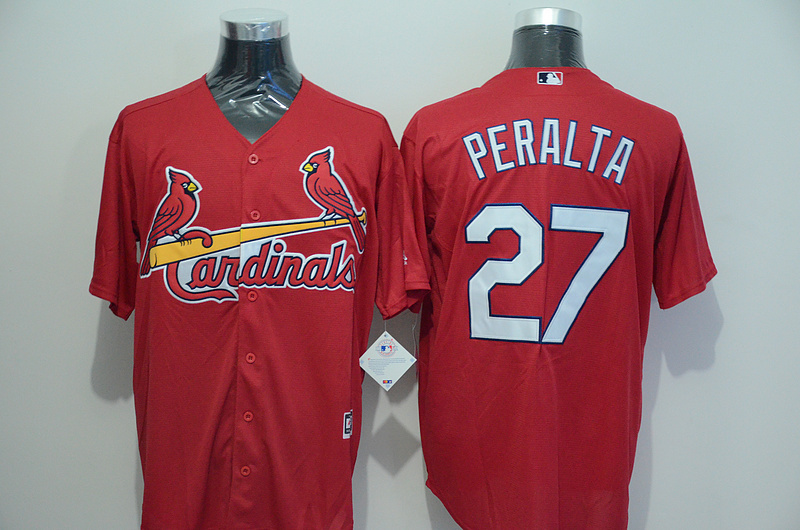 Cardinals 27 Jhonny Peralta Red New Cool Base Jersey