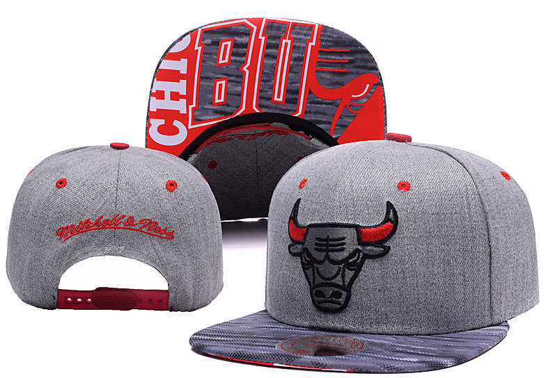 Bulls Fresh Logo Grey Adjustable Hat YD