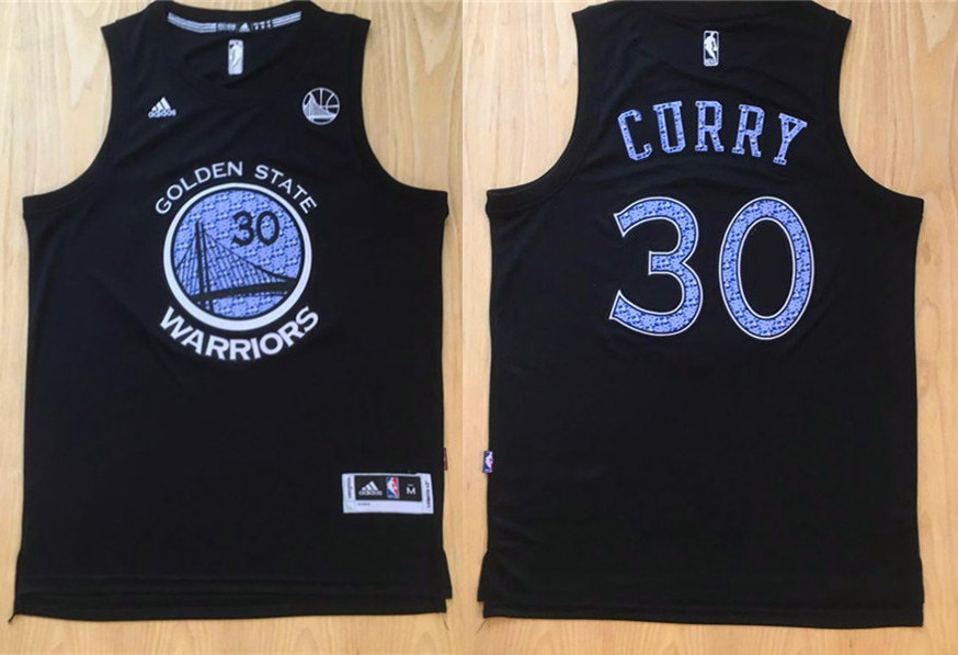 Warriors 30 Stephen Curry Black Diamond Swingman Jersey