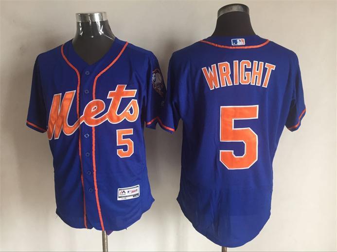 Mets 5 David Wright Blue Flexbase Jersey