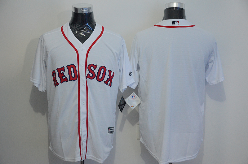 Red Sox Blank White New Cool Base Jersey