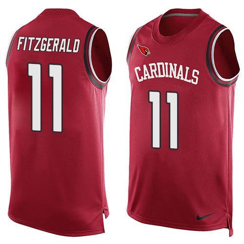 Nike Cardinals 11 Larry Fitzgerald Red Player Name & Number Tank Top