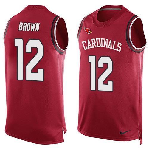 Nike Cardinals 12 John Brown Red Player Name & Number Tank Top