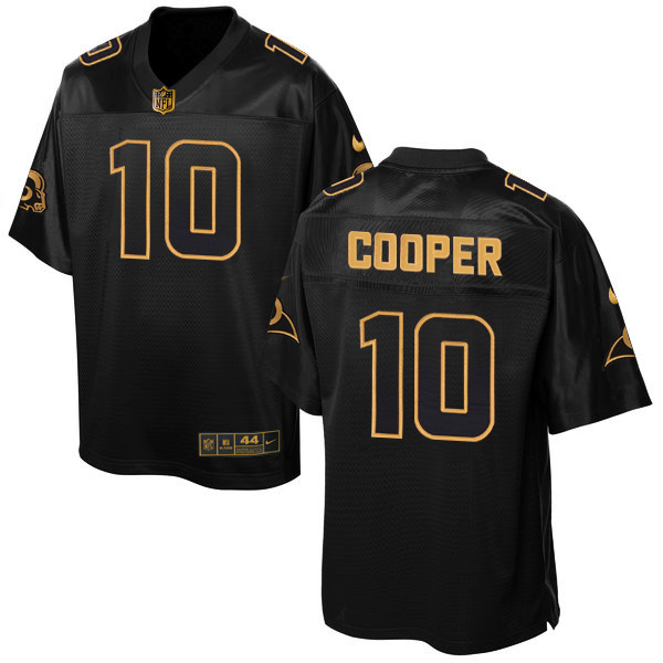 Nike Rams 10 Pharoh Cooper Pro Line Black Gold Collection Elite Jersey