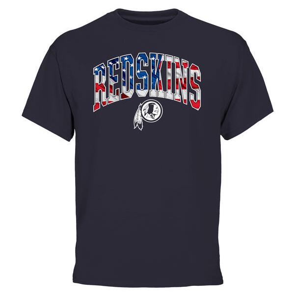 Washington Redskins Pro Line Navy Banner Wave Men's T Shirt