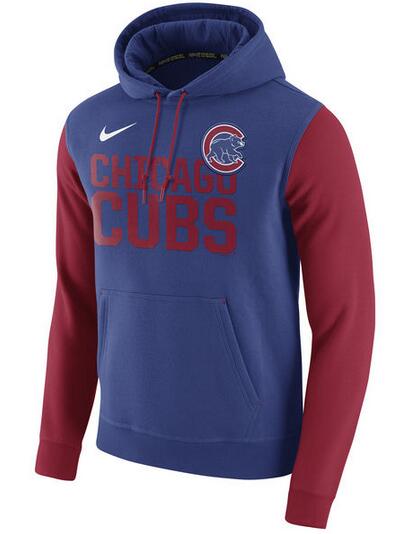 Nike Chicago Cubs Royal Club Fleece Men's Pullover Hoodie