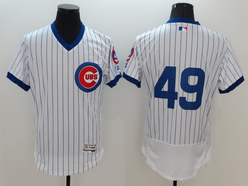 Cubs 49 Jake Arrieta White Cooperstown Collection Flexbase Jersey